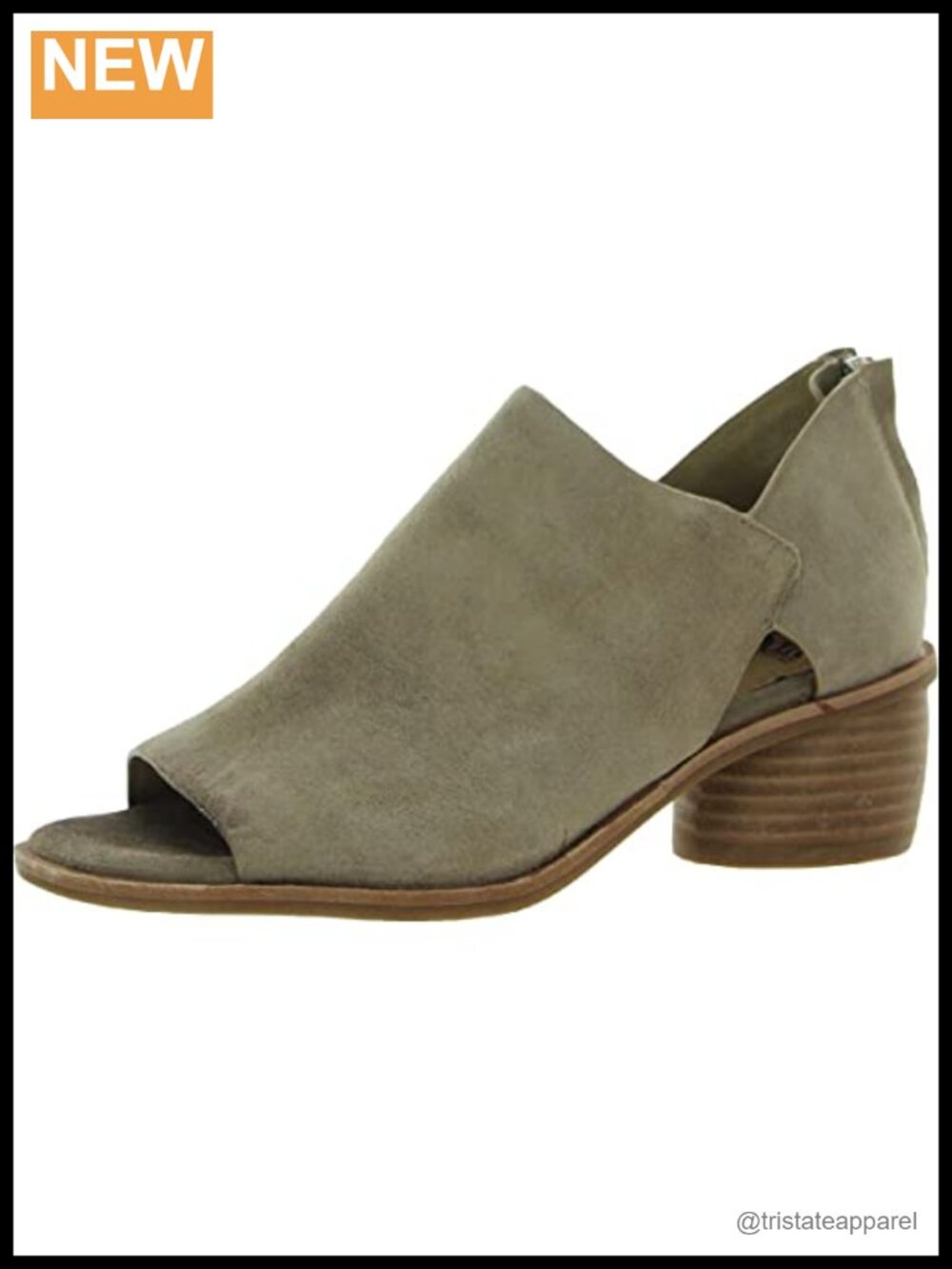 Söfft Carleigh Peep Toe Laser Cut Leather Heeled Bootie Women's Zip Up Shoes